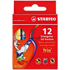STABILO Пастель масляная Trio 12 цветов (2612)
