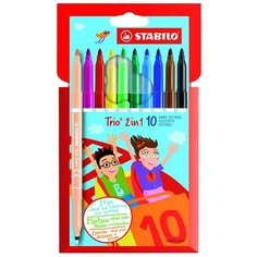 STABILO Фломастеры "Trio" 10 шт. (222/10-01) разноцветные