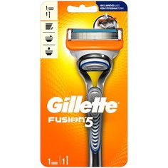 Бритвенный станок Gillette Fusion5 ,серебристый, сменные кассеты 1 шт.