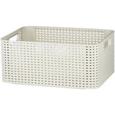 CURVER Корзина Rattan Style Box M 17x38x29см кремовый
