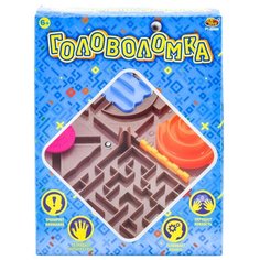 Головоломка ABtoys Лабиринт 3D (PT-00988) коричневый / серый