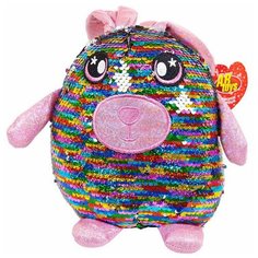 Мягкая игрушка ABtoys Заяц с пайетками 20 см