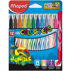 Maped Фломастеры "Jungle" 12 шт. (845420) разноцветные