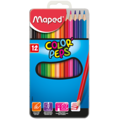 Maped Цветные карандаши Color Peps 12 цветов, металлическая коробка (832014)