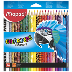 Maped Цветные карандаши Color Peps Animals 24 цвета (832224)