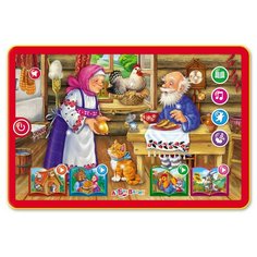 Планшет Азбукварик Курочка Ряба и другие сказки красный/желтый