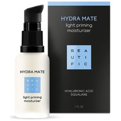BEAUTIFIC Hydra Mate Light Priming Moisturizer Легкий увлажняющий флюид для лица с гиалуроновой кислотой и скваланом, 30 мл