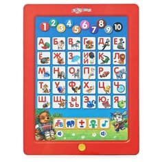 Планшет Азбукварик Первые знания красный/белый