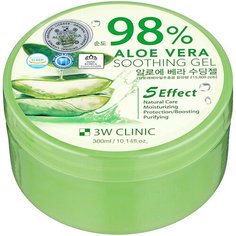 Гель для тела 3W Clinic универсальный с 98% содержанием экстракта алоэ вера Aloe Vera Soothing Gel, 300 мл