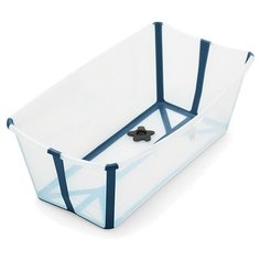 Ванночка Stokke FlexiBath прозрачный / голубой