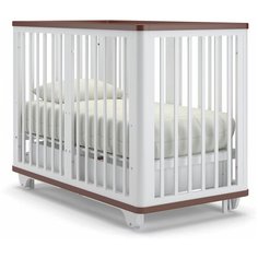 Кроватка Nuovita Ferrara Swing (трансформер), продольный маятник белый