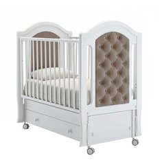 Кроватка Nuovita Grazia Swing (качалка), продольный маятник белый