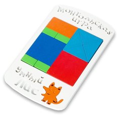 Головоломка Умный лис Монгольская игра синий/красный/оранжевый