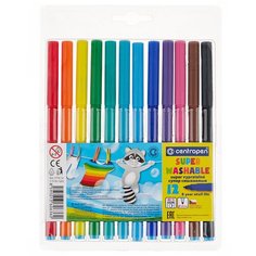 Centropen Набор фломастеров Super Washable, 12 шт. (7770/12)