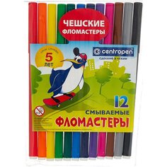 Centropen Набор фломастеров "Пингвины", 12 шт. (7790/12-86)