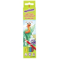 Юнландия Карандаши цветные В гостях у букашек 6 цветов (181377)