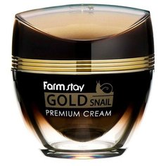 Farmstay Gold Snail Premium Cream Премиальный крем для лица с золотом и муцином улитки, 50 мл