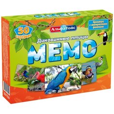 Настольная игра АльфаТойс Мемо Диковинные птицы