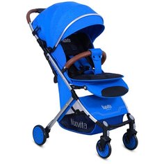 Прогулочная коляска Nuovita Giro Lux, blu argento, цвет шасси: серебристый