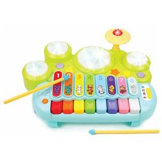 Развивающая игрушка Жирафики Музыкант, голубой/зеленый