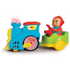 Развивающая игрушка Азбукварик Веселый паровозик, голубой