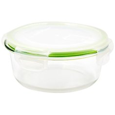 Eley Контейнер ELP2802G, 15.8x15.8 см, прозрачный/зеленый