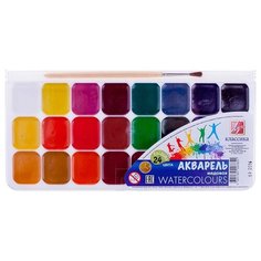Луч Акварельные краски Классика 24 цвета с кистью (19С 1295-08)