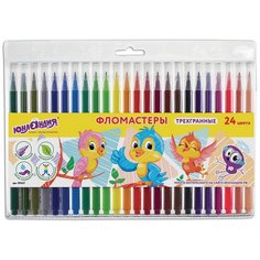 Юнландия Набор фломастеров "Зоопарк", 24 шт. (151427)