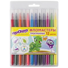 Юнландия Набор фломастеров "Зоопарк", 12 шт. (151425)