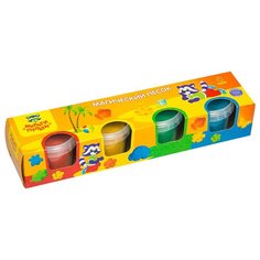 Кинетический песок Мульти-Пульти Приключения Енота, 4 цвета, 0.56 кг