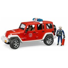 Внедорожник Bruder Jeep Wrangler Unlimited Rubicon (02-528) 1:16, красный/белый