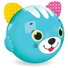 Развивающая игрушка Азбукварик Музыкальный мячик Смешинка Котик, голубой