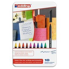 Edding Фломастеры 1 мм, 10 шт. (1200) разноцветные