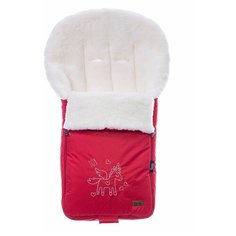 Конверт-мешок Nuovita Islanda Bianco меховой 90 см красный