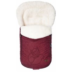 Конверт-мешок Nuovita Polare Bianco меховой 90 см бордовый