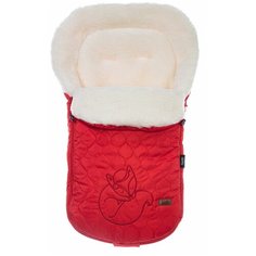 Конверт-мешок Nuovita Polare Bianco меховой 90 см красный