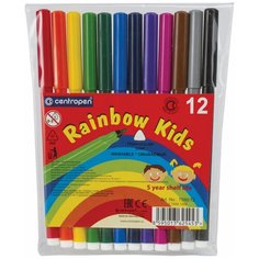 Centropen Набор фломастеров Rainbow Kids, 12 шт. (7550/12)
