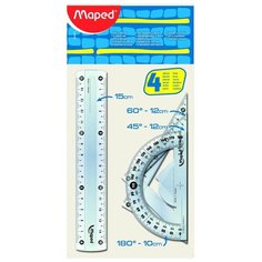 Maped Набор чертежный Start мини 4 предмета (242815) прозрачный