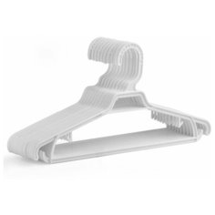 Вешалка Plaston усиленная набор №3 10 шт белый