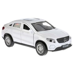 Легковой автомобиль ТЕХНОПАРК Mercedes-Benz Gle Coupe (GLE-COUPE-GY/WT/BE), 12 см, белый