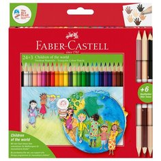 Faber-Castell Карандаши цветные Дети мира 30 цветов (201745)