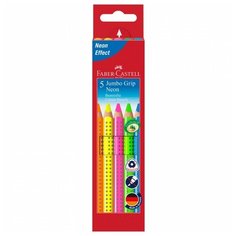 Faber-Castell Карандаши цветные Jumbo Grip Neon 5 цветов (110994)