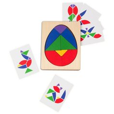 Головоломка Raduga Kids Колумбово Яйцо с карточками бежевый/красный/синий