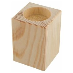 Mr. Carving Заготовка для декорирования Подсвечник средний ПР-36 бежевый