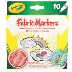 Crayola Набор фломастеров для ткани, 10 шт. (58-8633)