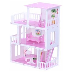 KRASATOYS Домик Маргарита 000272/000273, Домик Маргарита 000273, бело-розовый