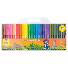 Мульти-Пульти Набор фломастеров Енот в Италии (WP_16676), 36 шт.