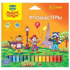 Мульти-Пульти Набор фломастеров Енот во Франции (WP_16674), 36 шт.