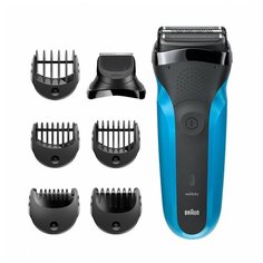 Электробритва Braun 310BT Series 3, black/blue
