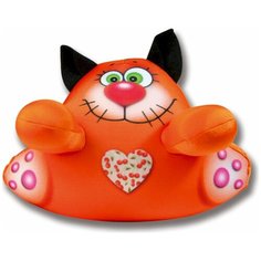Игрушка для ванной Штучки, к которым тянутся ручки Аква крошки Кот рыжий (15аси17ив-2) оранжевый